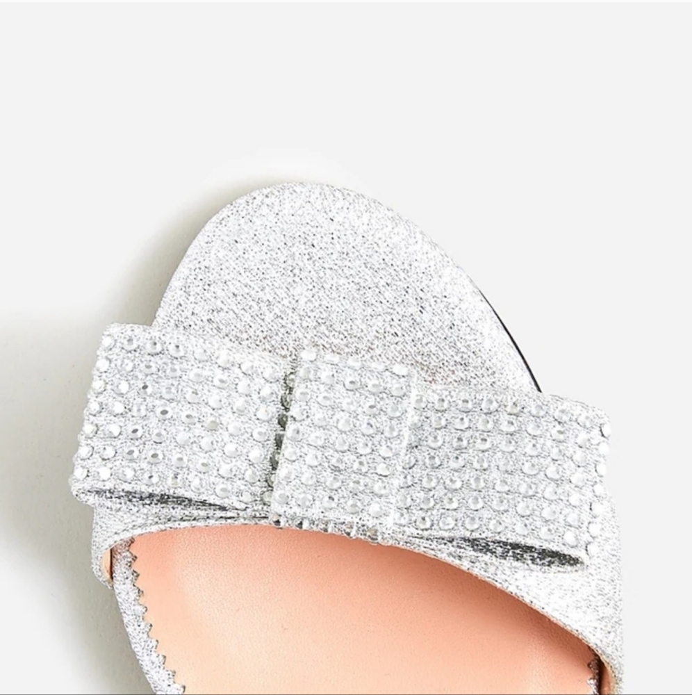 J.CREW Crystal Bow Heel Sandle - Picture 3 of 4
